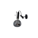 Hanging lamp Katie Smokey Dimehouse Anthracite LxWxH 29x22x21 Glass White photo size indication