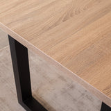 Lenzo Robson Oak table top Dimehouse Brown LxWxH 172x83x7 Melamine Atmosphere photo detail