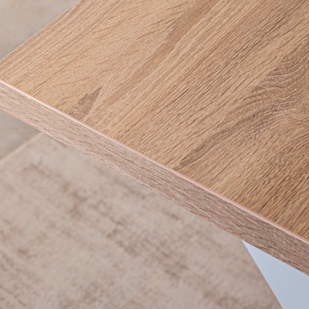 Lenzo Robson Oak table top Dimehouse Brown LxWxH 172x83x7 Melamine Atmosphere photo detail