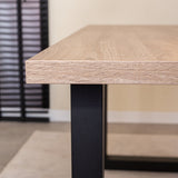 Lenzo Robson Oak table top Dimehouse Brown LxWxH 182x83x7 Melamine Atmospheric photo detail