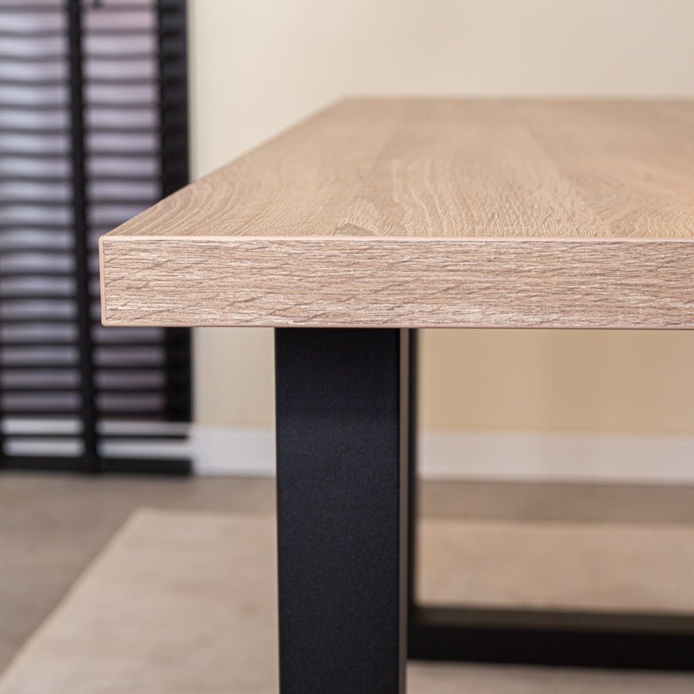 Lenzo Robson Oak table top Dimehouse Brown LxWxH 192x103x7 Melamine Atmospheric photo detail