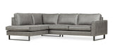 Sofa Tulin DeGeBe Gray Fabric White photo diagonal front view