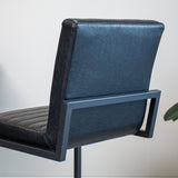 Barstool Kuba Dimehouse Black LxWxH 93x58x53 Faux leather Atmospheric photo detail