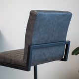 Barstool Kuba Dimehouse Anthracite LxWxH 93x58x53 Faux leather Atmospheric photo detail