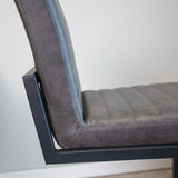 Barstool Kuba Dimehouse Anthracite LxWxH 93x58x53 Faux leather Atmosphere photo different