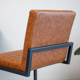 Barstool Kuba Dimehouse Cognac LxWxH 72x69x54 Faux leather Atmosphere photo different