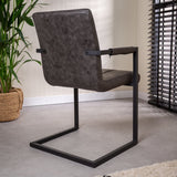 Dining room chair Jackson Dimehouse Anthracite LxWxH 71x58x54 Fabric Atmospheric photo diagonal rear view