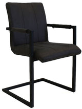 Dining room chair Jackson Dimehouse Anthracite LxWxH 71x58x54 Fabric White photo diagonal front view