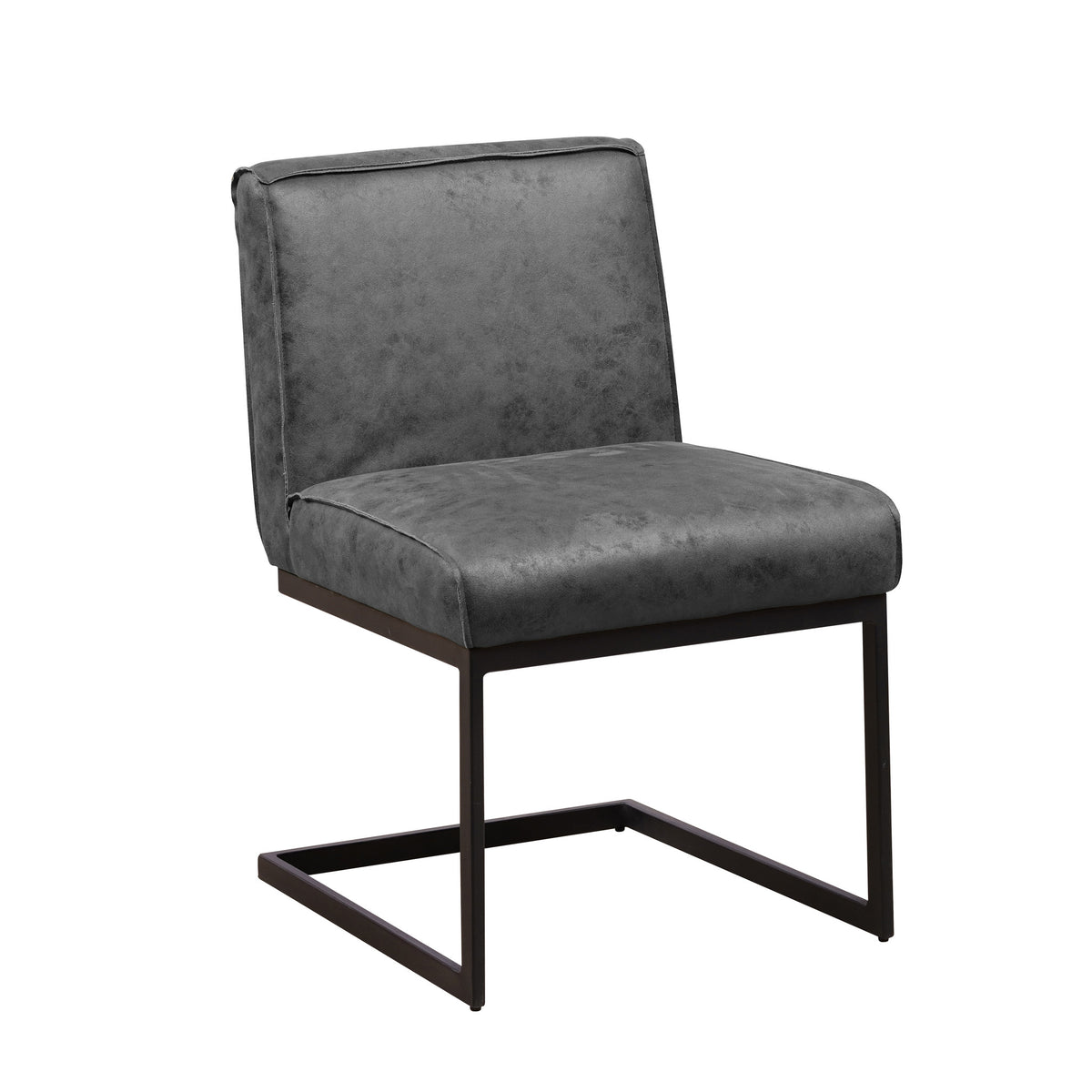 Dining room chair Nathan Dimehouse Anthracite LxWxH 75x62x56 Fabric White photo diagonal front view