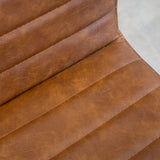 Dining room chair Kuba Dimehouse Cognac LxWxH 71x59x58 Faux leather Atmospheric photo detail