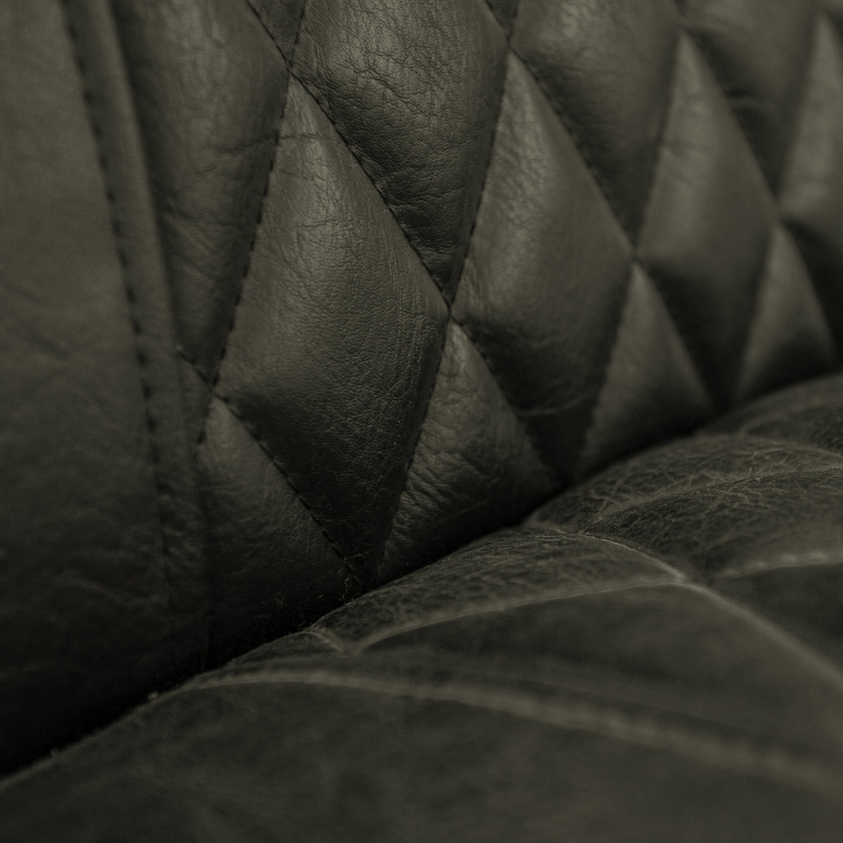 Armchair Peter Dimehouse Green LxWxH 68x62x45 Faux leather Atmospheric photo detail