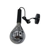 Miles Smokey hanging lamp Dimehouse Anthracite LxWxH 29x22x22 Glass White photo side view
