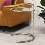 Side table Taffy Dimehouse Silver LxWxH 60x60x50 Glass Atmospheric photo front view