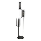 Floor lamp Jeff DH Interior Black Metal White photo diagonal front view