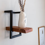 Wall shelf Aberdeen DH Interior Acacia LxWxH 32x24x12 Acacia wood Atmospheric photo side view