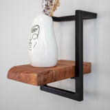 Wall shelf Aberdeen DH Interior Acacia LxWxH 32x24x12 Acacia wood Atmospheric photo side view