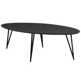 Cesar dining table Dimehouse Black LxWxH 216x116x9 Mango wood White photo diagonal front view