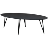 Cesar dining table Dimehouse Black LxWxH 236x116x9 Mango wood White photo diagonal front view