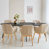 Cesar dining table Dimehouse Black LxWxH 256x116x9 Mango wood Atmospheric photo front view