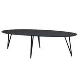Cesar dining table Dimehouse Black LxWxH 276x116x9 Mango wood White photo diagonal front view