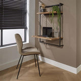 Desk Naomi DH Interior Acacia LxWxH 104x70x20 Acacia wood Atmospheric photo diagonal front view